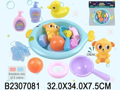 Набор игрушек для купания 9шт, пакет BLS887-4