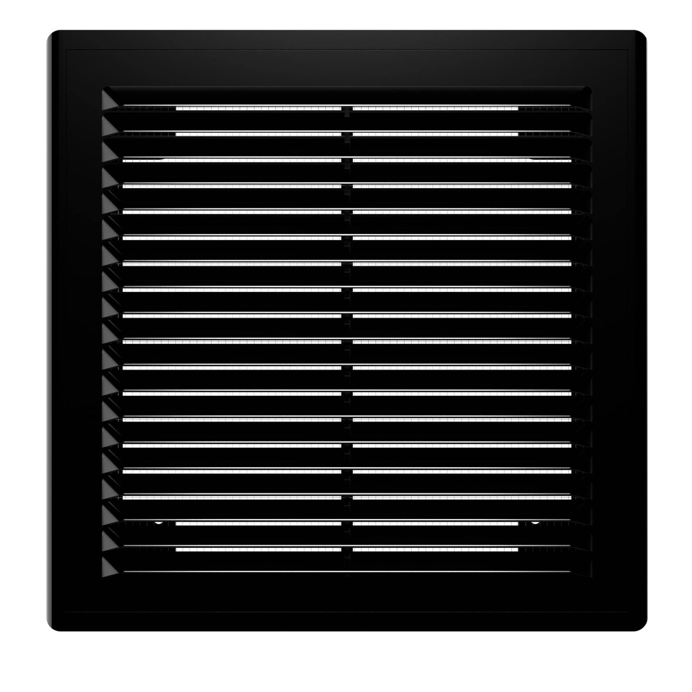 Решетка вентиляционная Р сетка разъемная 209х209 пластик Black ERA