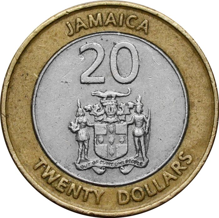 20 долларов 2001 Ямайка