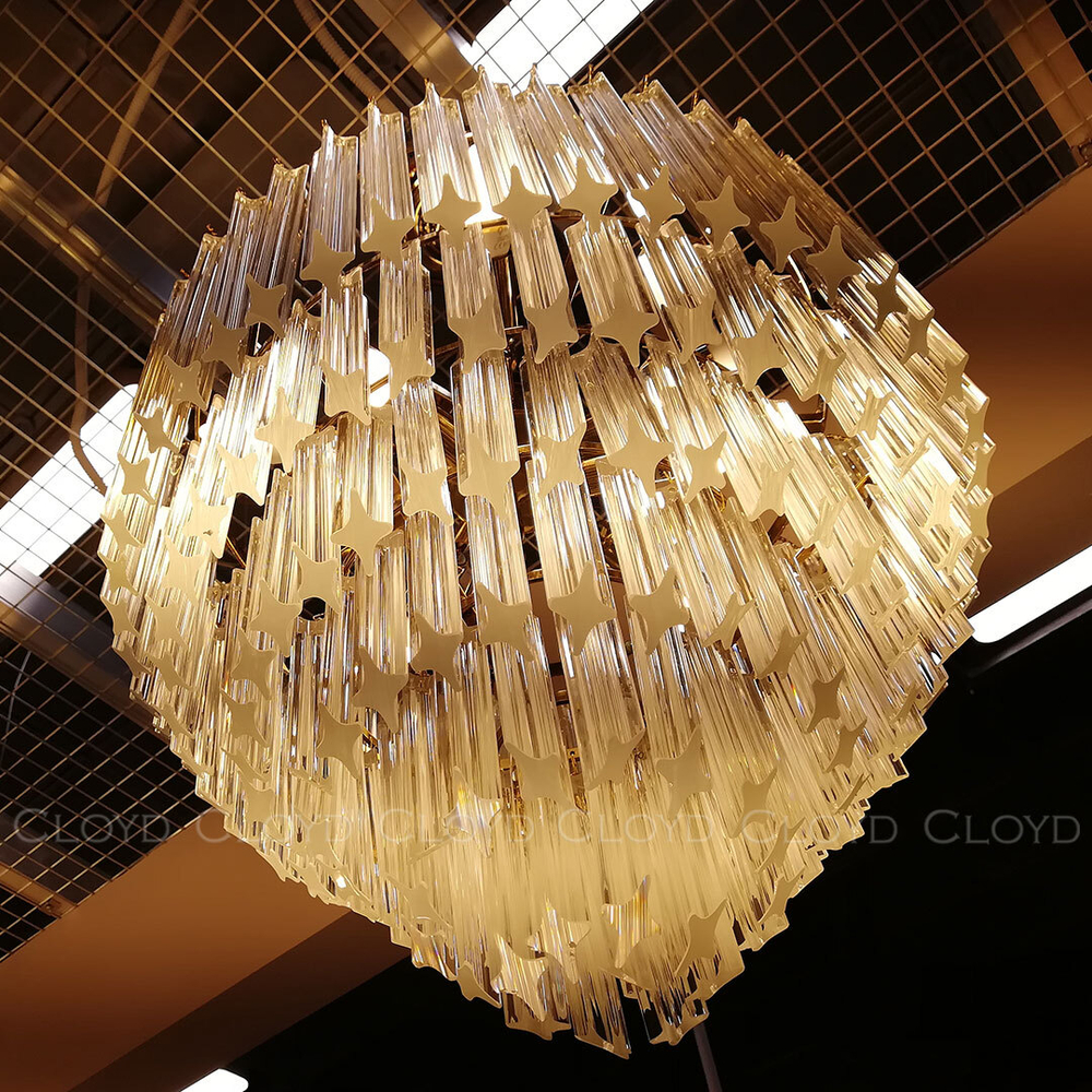 Люстра Cloyd ORATORIA C8 / Ø53 см - золото (арт.10307)