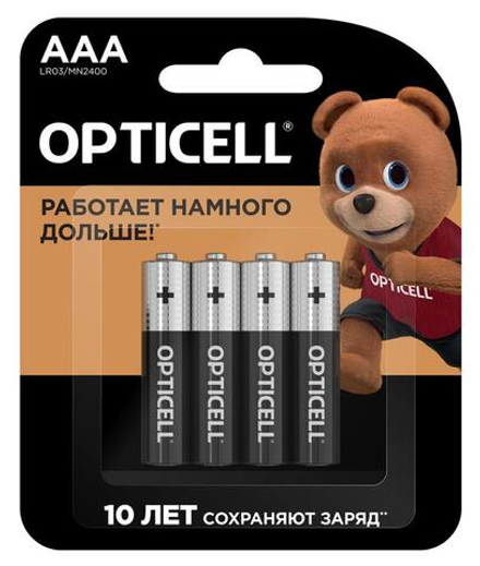 Элемент питания алкалиновый AAA/LR03 (блист. 4шт) Basic Opticell 5051002/6051002