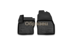 Коврики Standard, в салон ISUZU NLR85, 2 шт. (полиуретан, чёрные) Element.NLC.21.03.210