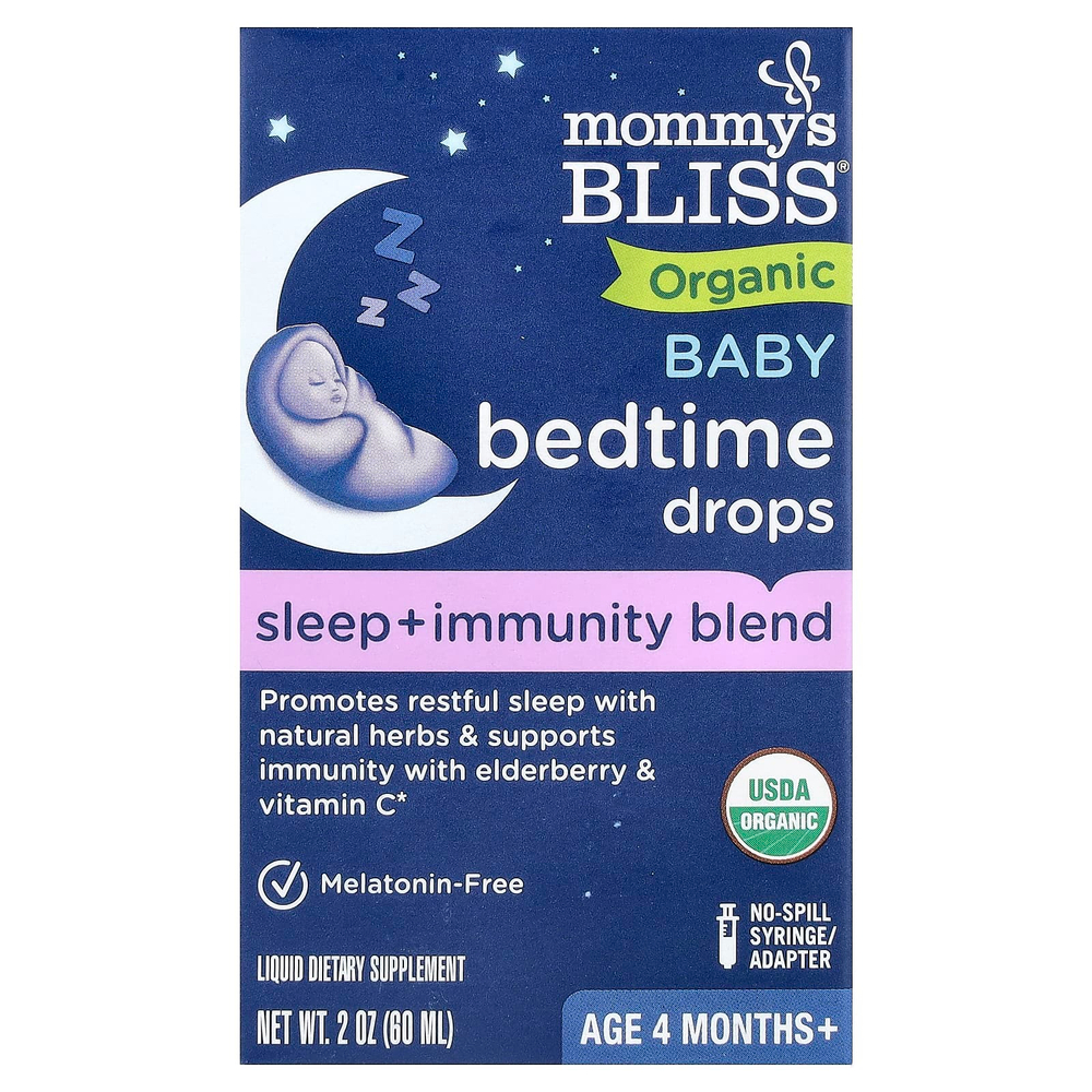 Mommy's Bliss, Органические капли для детей от 4 месяцев, 60 мл (2 жидк. унц.)