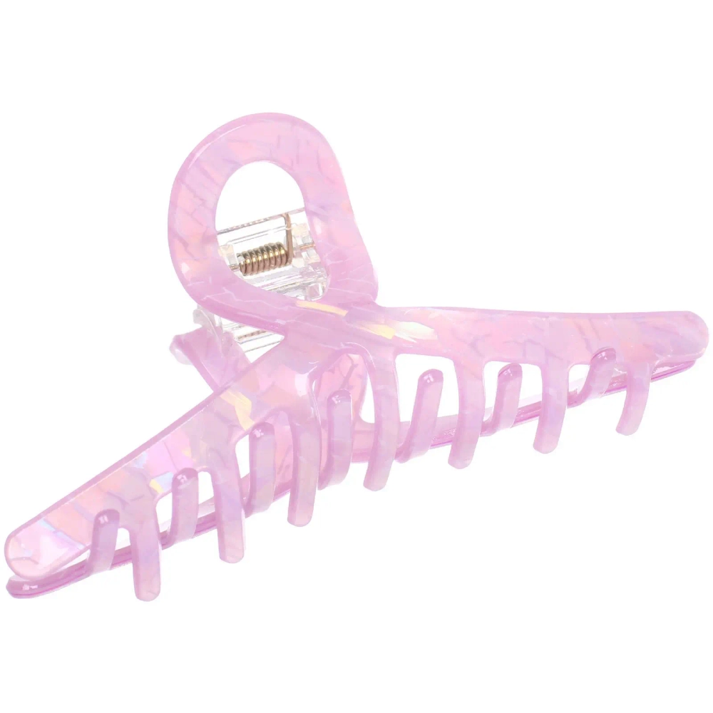 Заколка - краб для волос «AKS-EMPIRE», петля, микс 6 цветов, 11*4,5см