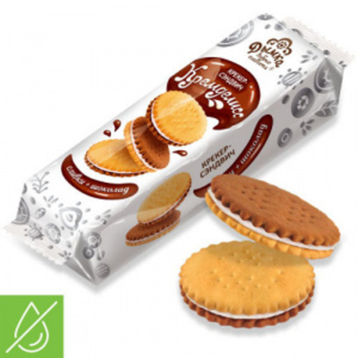 Крекер Дымка Кремделисс крем Шоколадно-сливочный 155 г