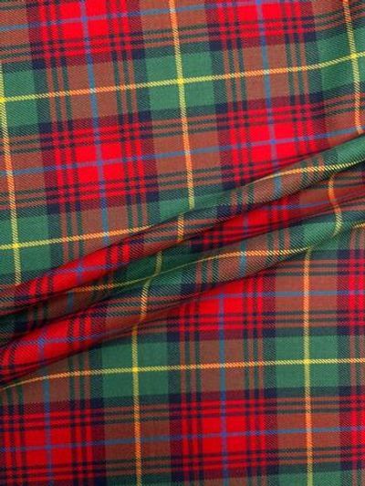 Шерсть костюмно-плательная в красно-зеленую клетку