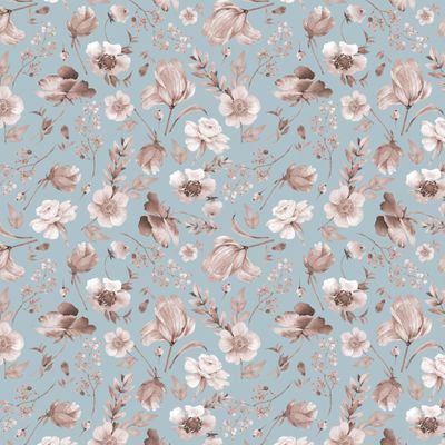 монохромные акварельные нежные цветы