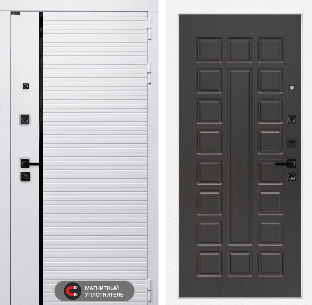 Дверь входная Лабиринт ROYAL 04 Венге металлическая