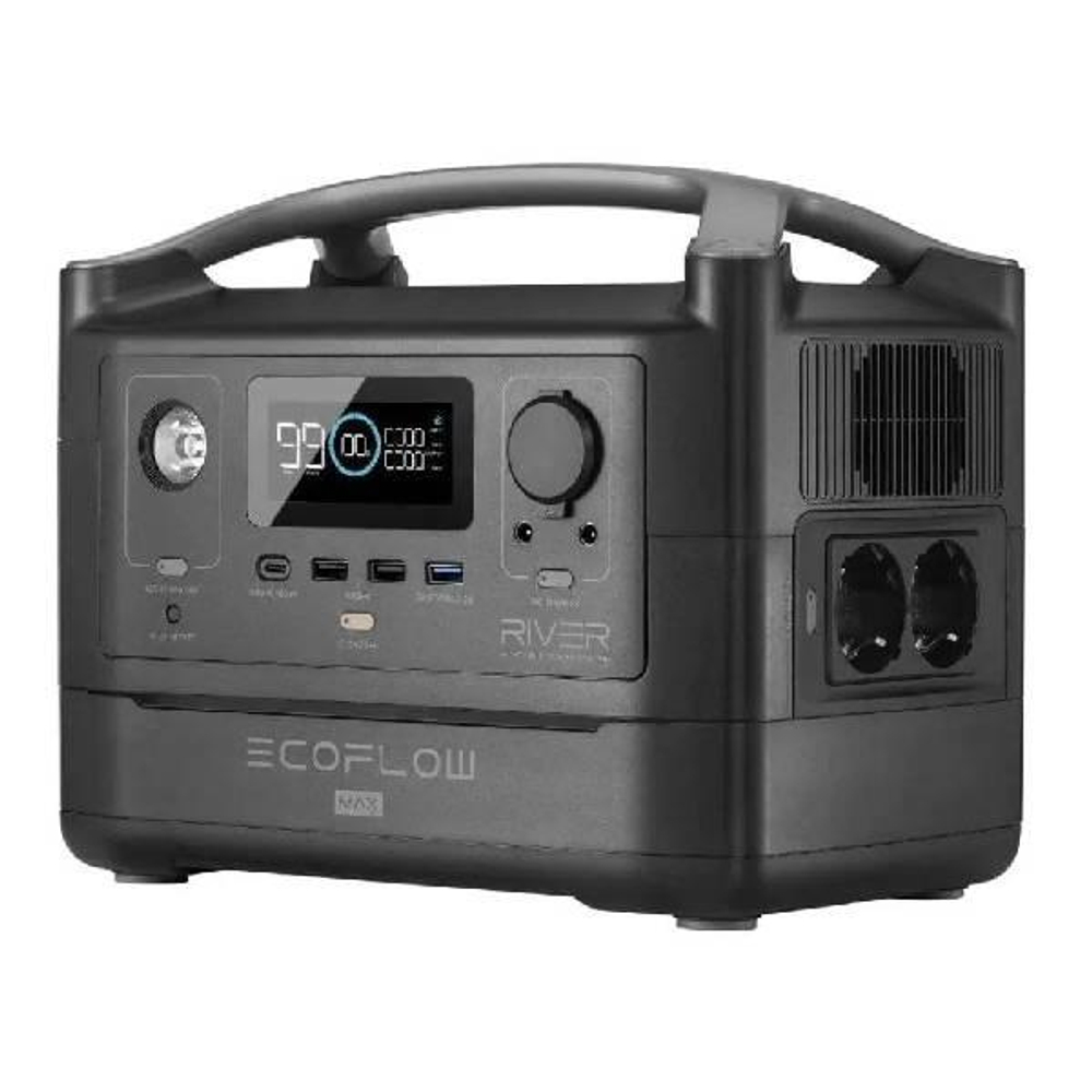 Портативная зарядная станция EcoFlow RIVER Max, 600 Вт