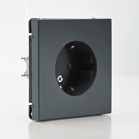 Розетка ArtGallery 16А с заземл. механизм грифель SE GAL000743