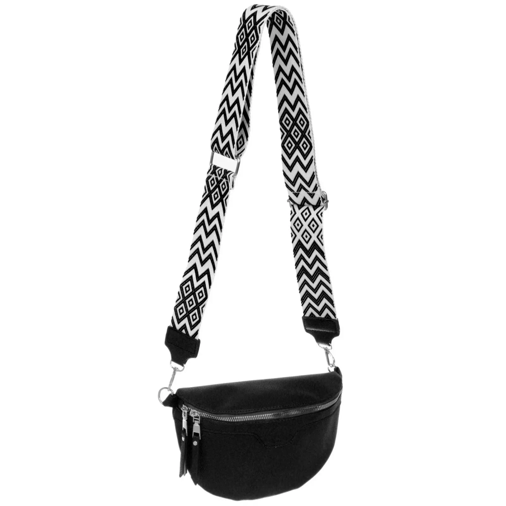 Сумка женская через плечо «ИМАНИ», цвет черный, три кармана, 24*19*7*5см (лейбл Ultramarine)