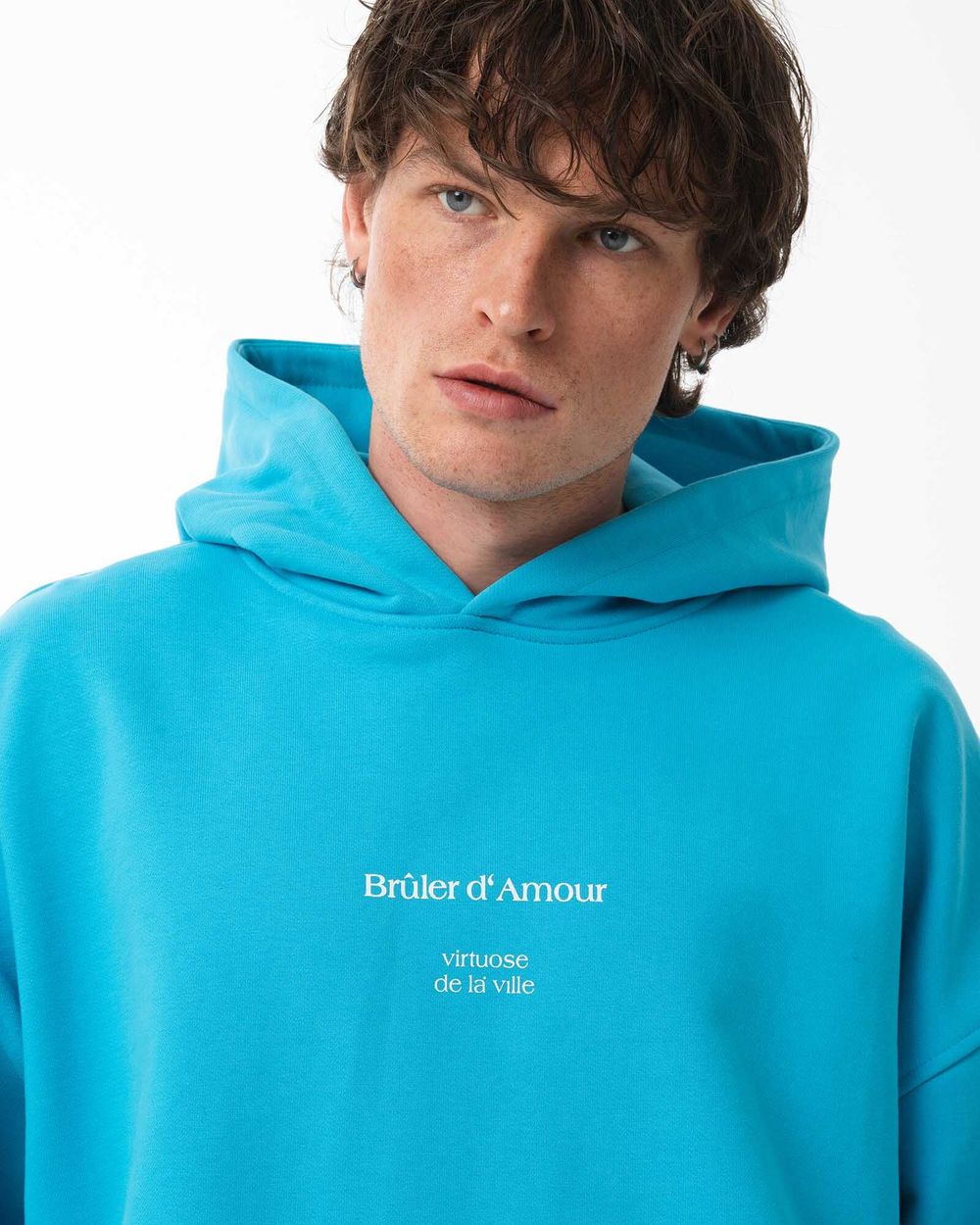 Худи Bruler d'Amour Investigation Azure Blue синий