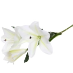 Цветок искусственный «Natur» 75см Лилия белая