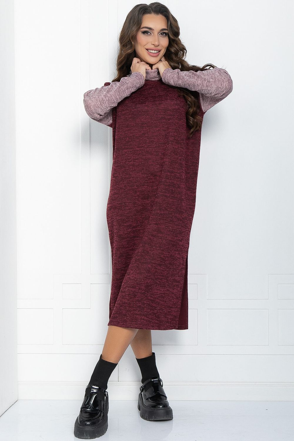 Платье Мишель (бордово-розовое) П11810 LT Collection