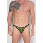 Мужские трусы слипы зеленые Cosmos Colors BF20_BY сеточка