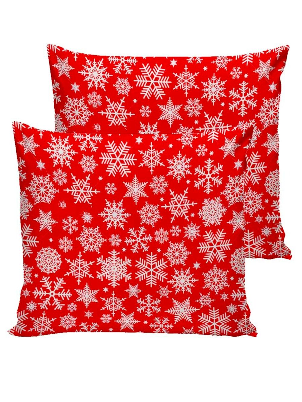 Наволочка комплект 2шт бязь Сказка "Снежинка" 70x70 см на молнии