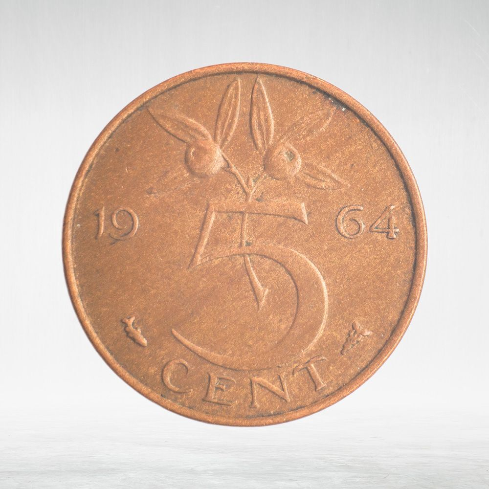 Netherlands, 5 Cents - Juliana, 1964, VF