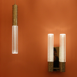 Подвесной светильник Cloyd FAGOTT P1 / выс. 38 см - золото (арт.10669)