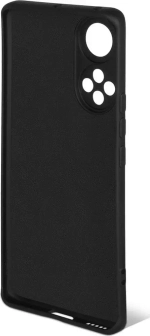 Силиконовый чехол с микрофиброй для Honor 50  black DF