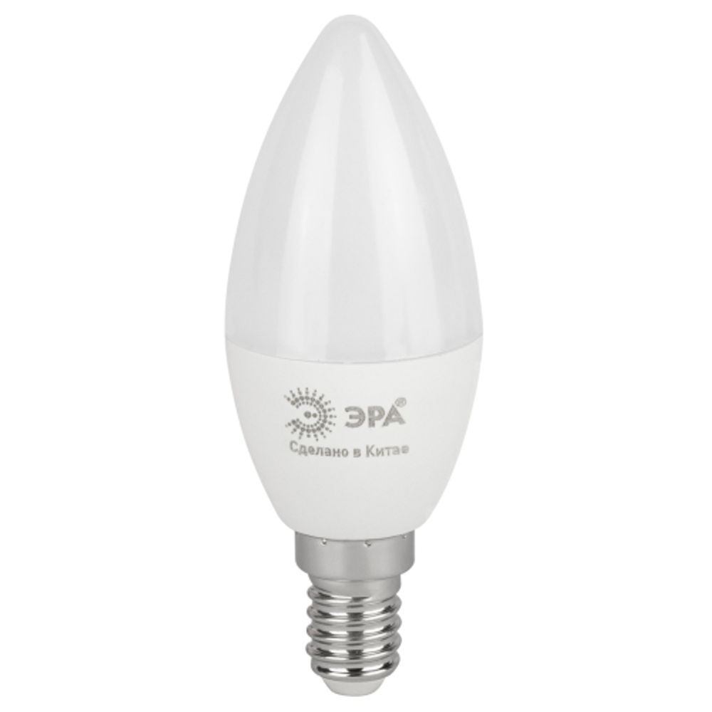 Лампа светодиодная ЭРА RED LINE LED B35-15W-865-E14 R 15Вт свеча на ветру холодный дневной свет Е14 | Лампы cветодиодные Свеча (B/C)