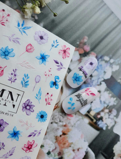 MIW Nails Слайдер-дизайн Цветы, S-142