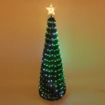 Елка с гирляндой «Ёлка» в1,8 м, d-0,6 м 17 линий 272 лампы LED, зелен. пров, более 8 реж,IP-20, RGB