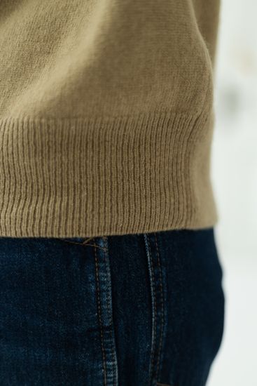 Джемпер Л.Т., 100% шерсть ягнёнка, цвет платан.