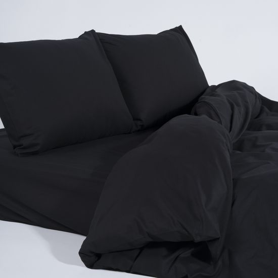 КПБ  Black Style, Дуэт, 50х70, простыня 200х200х30. подод 160х220.   DOMTEKC