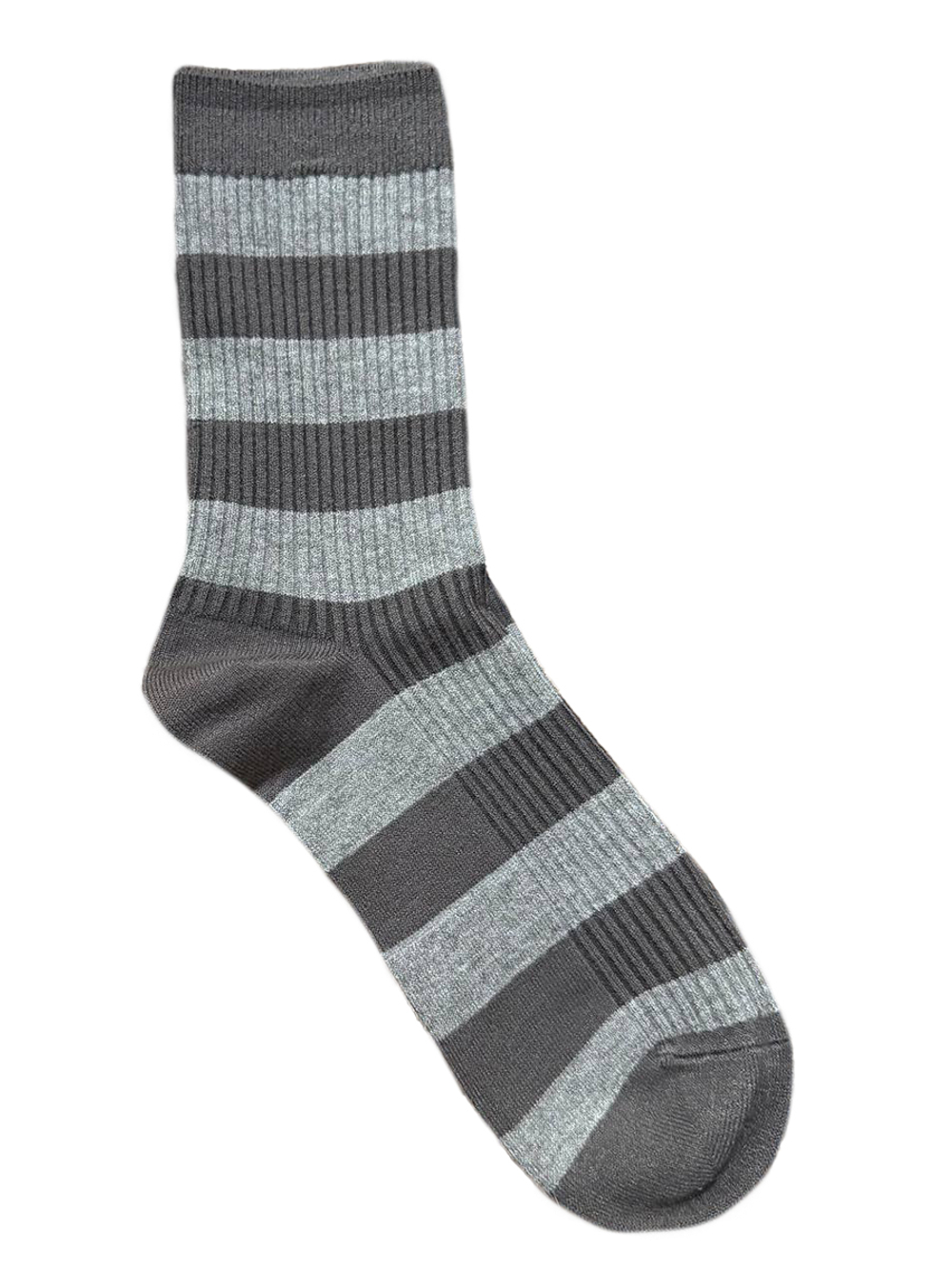 Носки р.40-45 "Полосатики Утепленные" Комплект - 5 пар