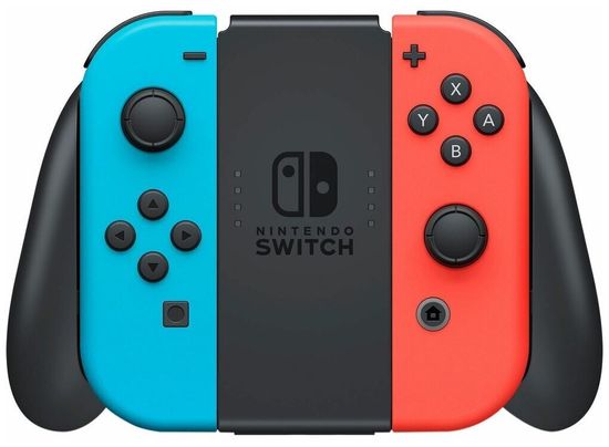Игровая приставка Nintendo Switch OLED 64 ГБ, неоновый синий/неоновый красный
