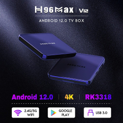 H96 MAX V12 Smart TV Box Android 12 4 ГБ 64 ГБ 32 ГБ Rockchip RK3318 Поддержка 1080p 4K