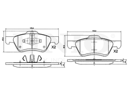Колодки тормозные диск. передние UNIO BRP-20004