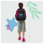 Ранец Berlingo Expert "Shining butterfly" 37*28*16см, 2 отделения, 2 кармана, анатомическая спинка