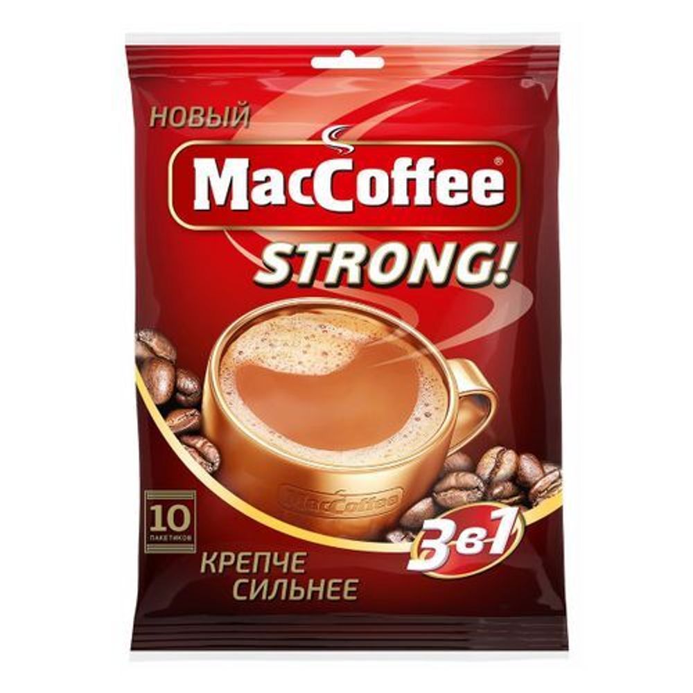 Напиток кофейный MacCoffee, 3 в 1 strong, 20 гр