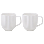 Набор из двух кружек белого цвета из коллекции edge, 400 мл