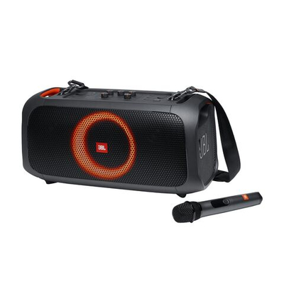 Портативная беспроводная Bluetooth колонка JBL PartyBox On-The-Go + два микрофона