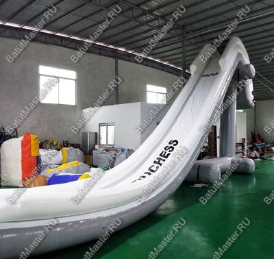 Надувная водная горка на надувной опоре «Универсальная», 7,5*2*4,5 м