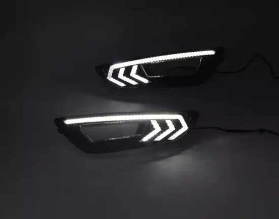 Дневные ходовые огни Форд Фокус 3 2015-2017 V14 Type с повторителем сигнала поворота