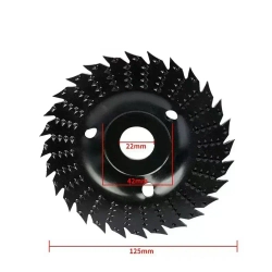 Набор из 2 дисков для резьбы по дереву, угловая шлифовальная машина 125мм с оправкой 22 мм, шлифовальный круг для резки дерева / Набор для полировки / Круг зачистной