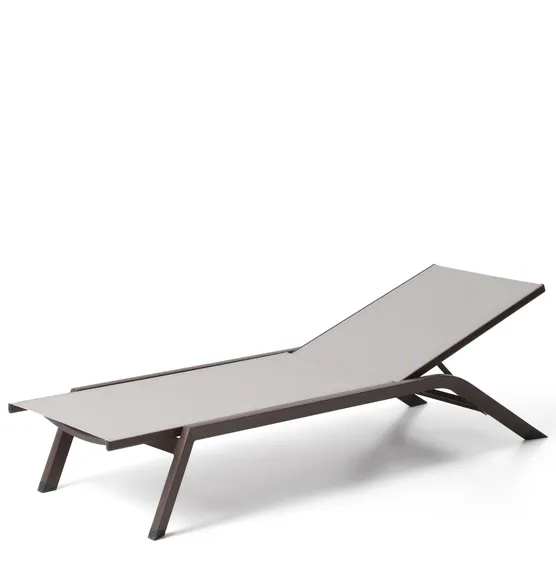 Шезлонг Capraia из бежевого алюминия