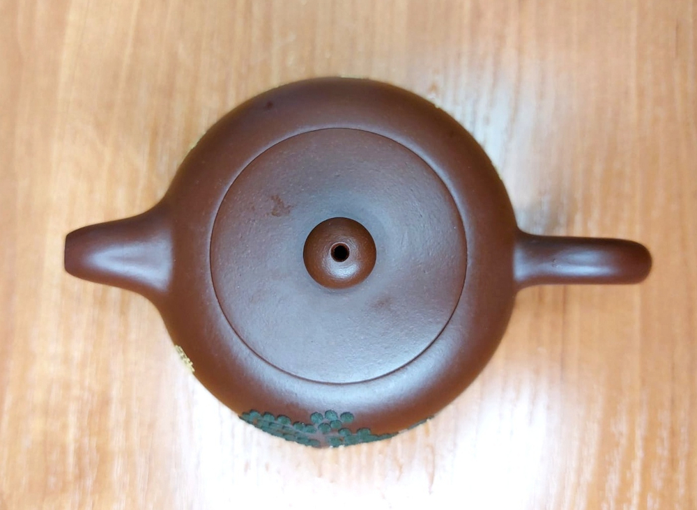 259307 Чайник ИСИН "ЮАНЬ ЧЖУ" (Круглая жемчужина), 180мл, в подар.коробке, глина коричн.