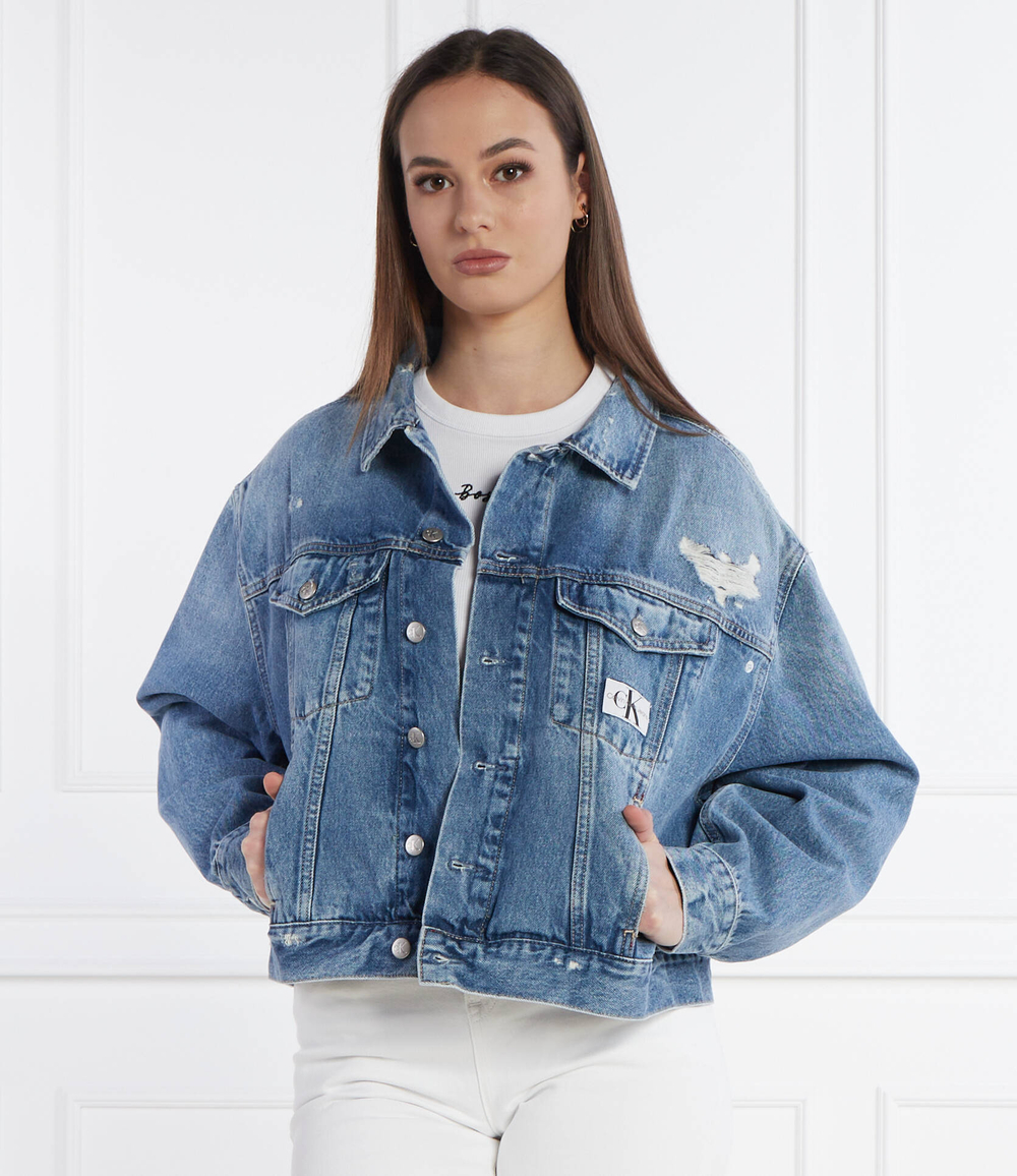 Джинсовая куртка BOXY CALVIN KLEIN JEANS - голубой(J20J222787)