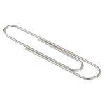 Скрепки канцелярские Penpai, 50 мм, никелированные, 100 шт