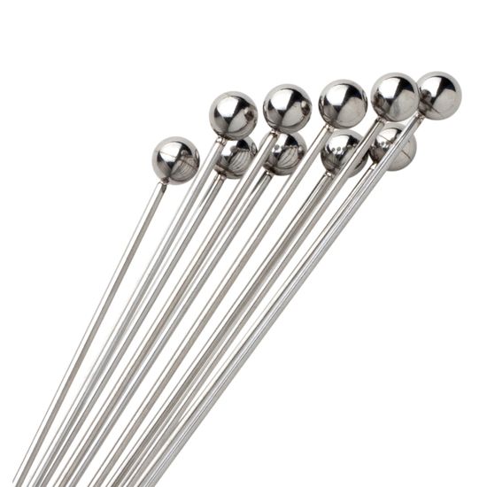 Венчик из нержавеющей стали Kamille КМ-5069 с прямыми прутками и шариками