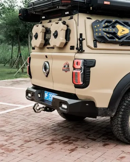 Силовой задний бампер MEIKA для GWM Poer KingKong 2023+ Great Wall Motor свет крюк