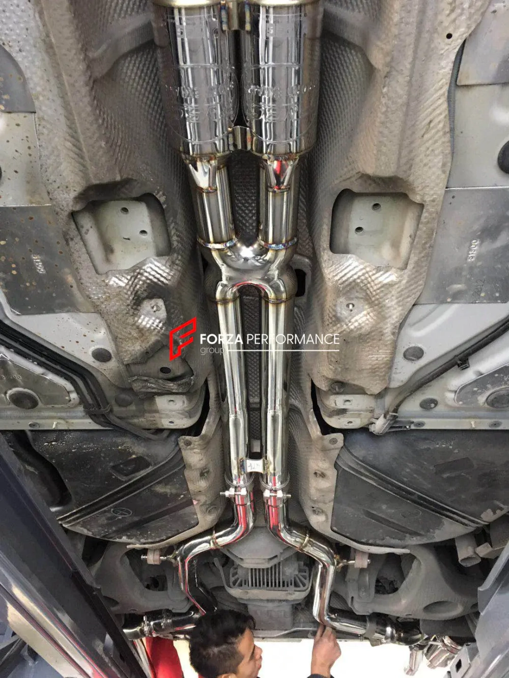 Выхлопная система с заслонками для Porsche Panamera 970 3.6T 2009-2013 Порше Панамера