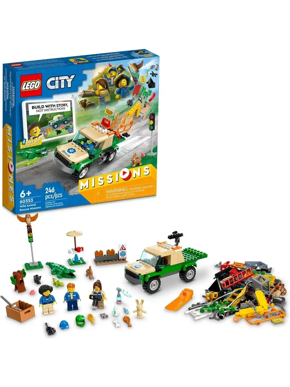 Лего Сити 60353 Миссии по спасению диких животных Lego City