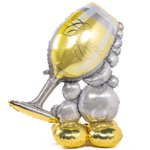 Фольгированный шар-фигура «Бокал шампанского» AIR, 129 см