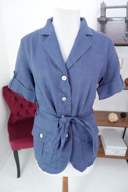 Блузка льняная 46 размер