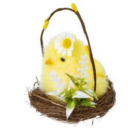 GAEM Изделие декоративное "Гнездо пасхальное" (блок 12 шт), L9 W9 H10 см, 3в.